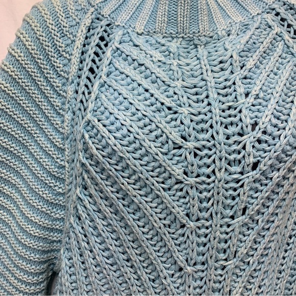 Free People WOMENS CHUNKY KNIT OVERSIZED SWEATER OCEAN PEARL - Picture 4 of 8